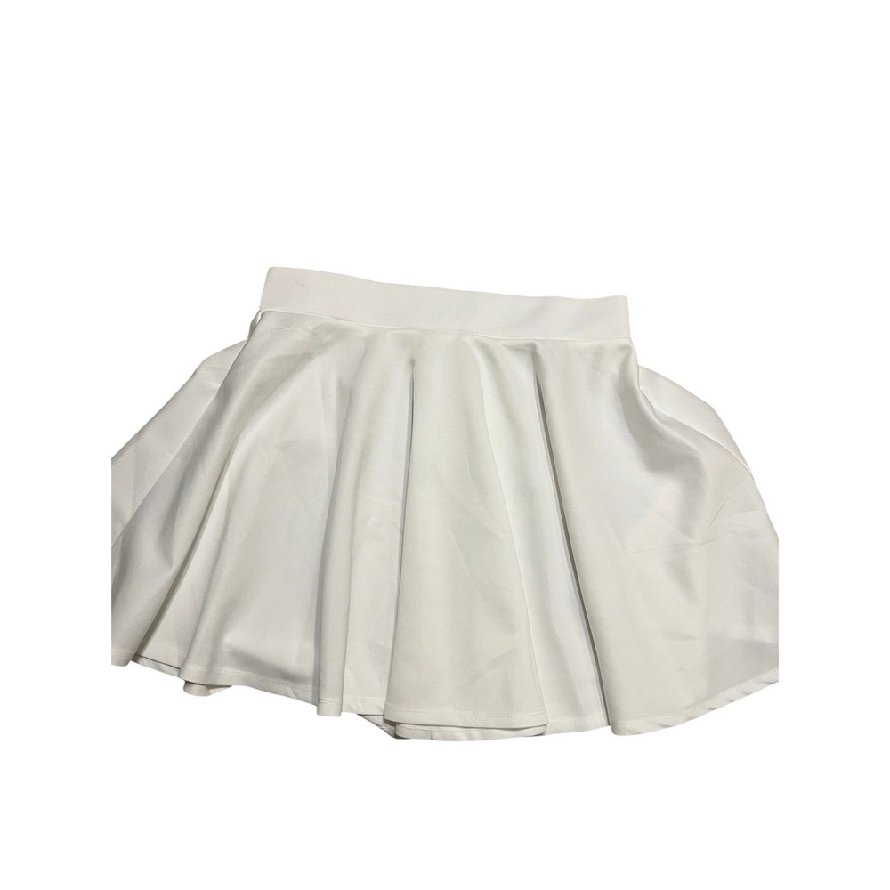 Made by Johnny NWT  XXL Solid White Pull-On Skirt